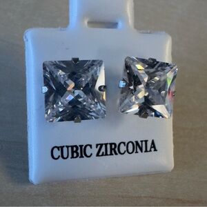 Silver Stud Earrings stainless steel